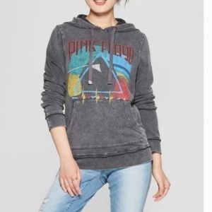 Junk Food  distressed Pink Floyd gray hoodie Sz XS